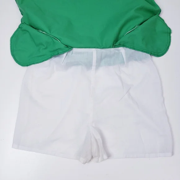 David Smith Green & White Skort Gold Skirt Athletic Wear Women's Size 16 - Picture 7 of 8